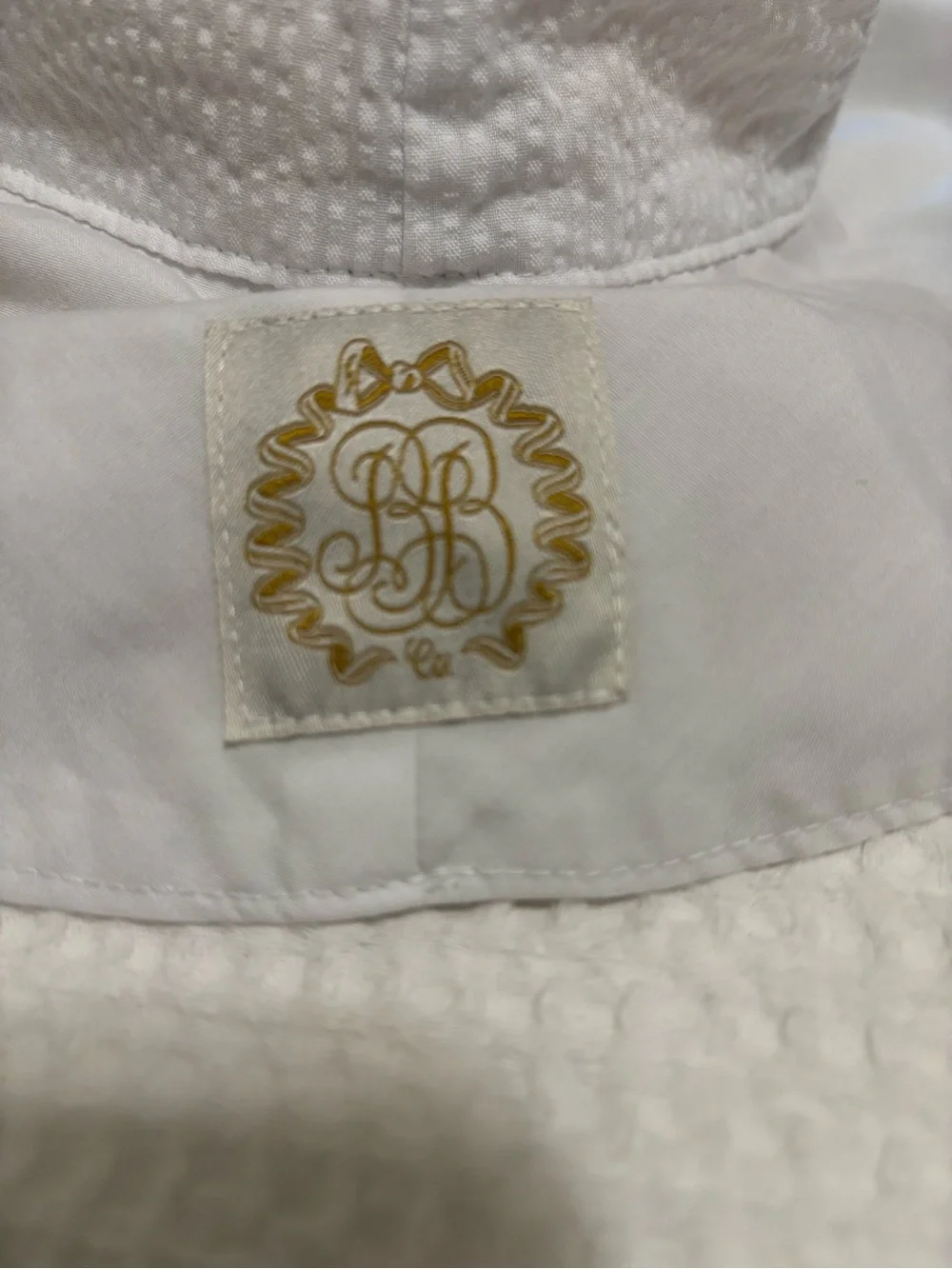 White Baby Sun Hat with Tie Strap